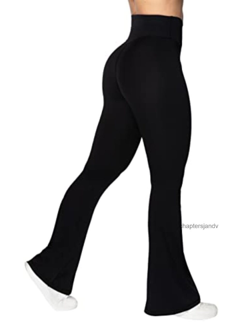 Flare Leggings Women Crossover Yoga Pants Tummy Control - Picture 4 of 6